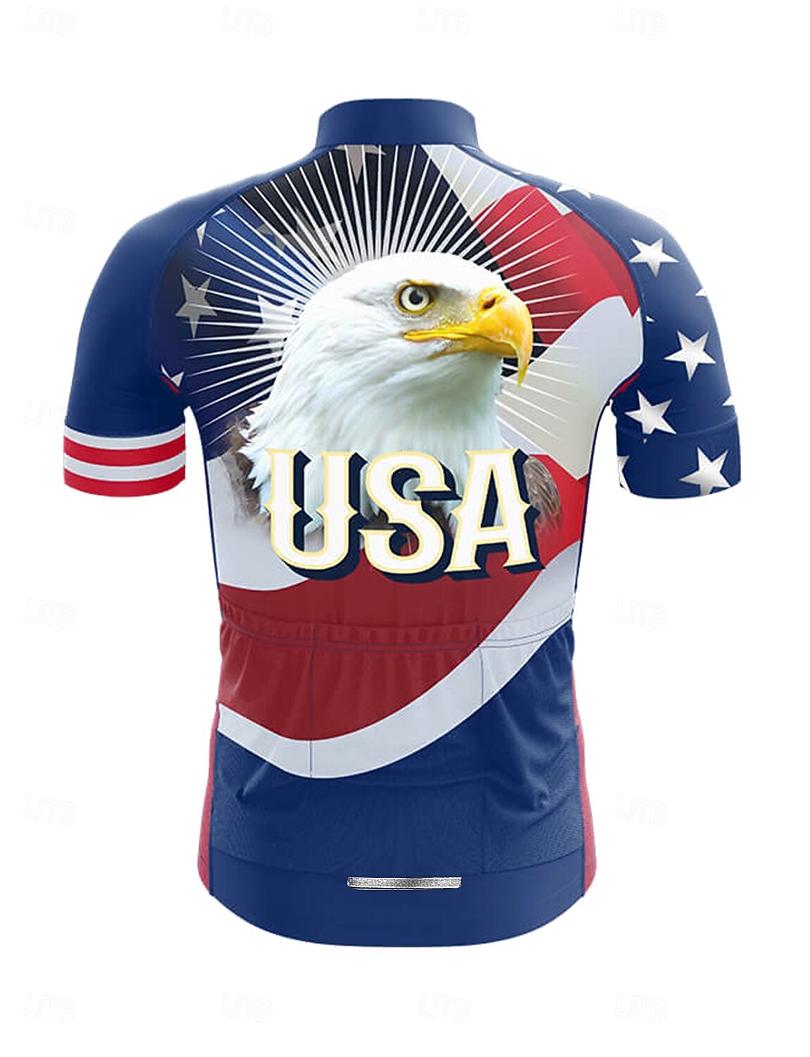 Муж. Велокофты Графика Геометрический принт День независимости С короткими рукавами Велоспорт Футболка Футболка Джерси Верхняя часть с 3 задними карманами 2025 - $30.99 –P2