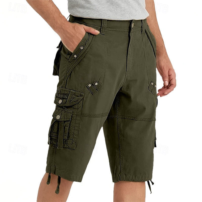Férfi Capri Cargo rövidnadrág Outdoor Shorts Alkalmi rövidnadrág Planinarske kratke hlače Baggy rövidnadrág Többzsebes 8 Zseb Sima Nedvességelvezető Viselhető Borjú-hossz Szabadtéri Hétköznapi Napi 2025 - $33.99 –P7