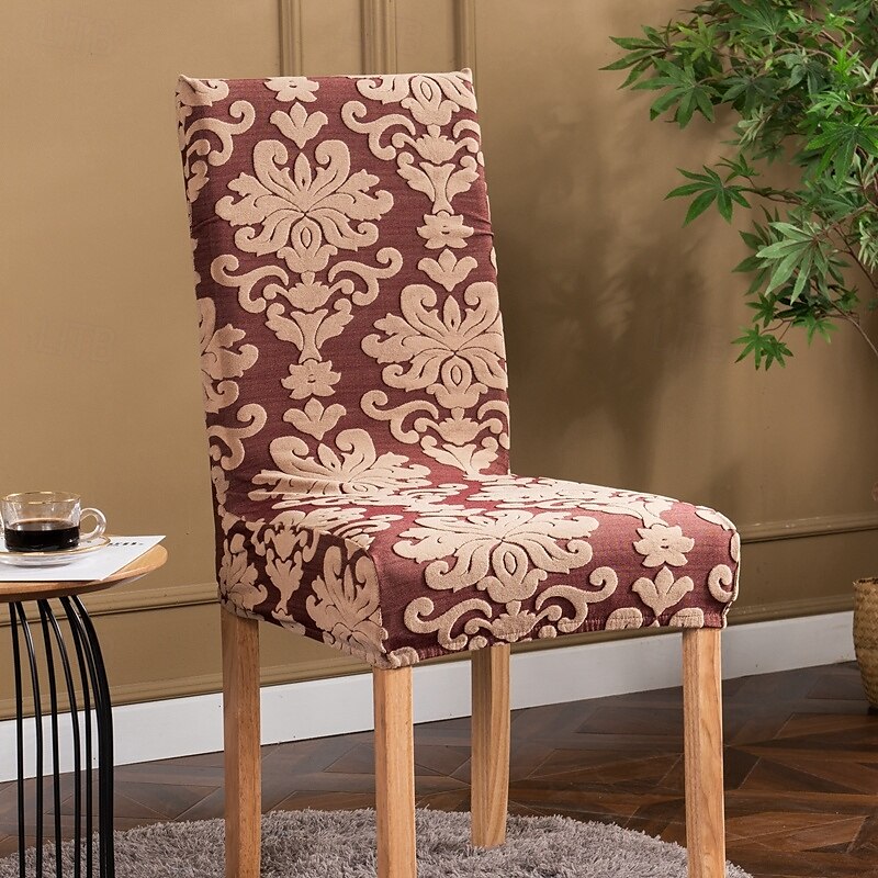 Funda para silla de comedor para el hogar, de tela polar, elástica, para el asiento 2025 - $13.99 –P10