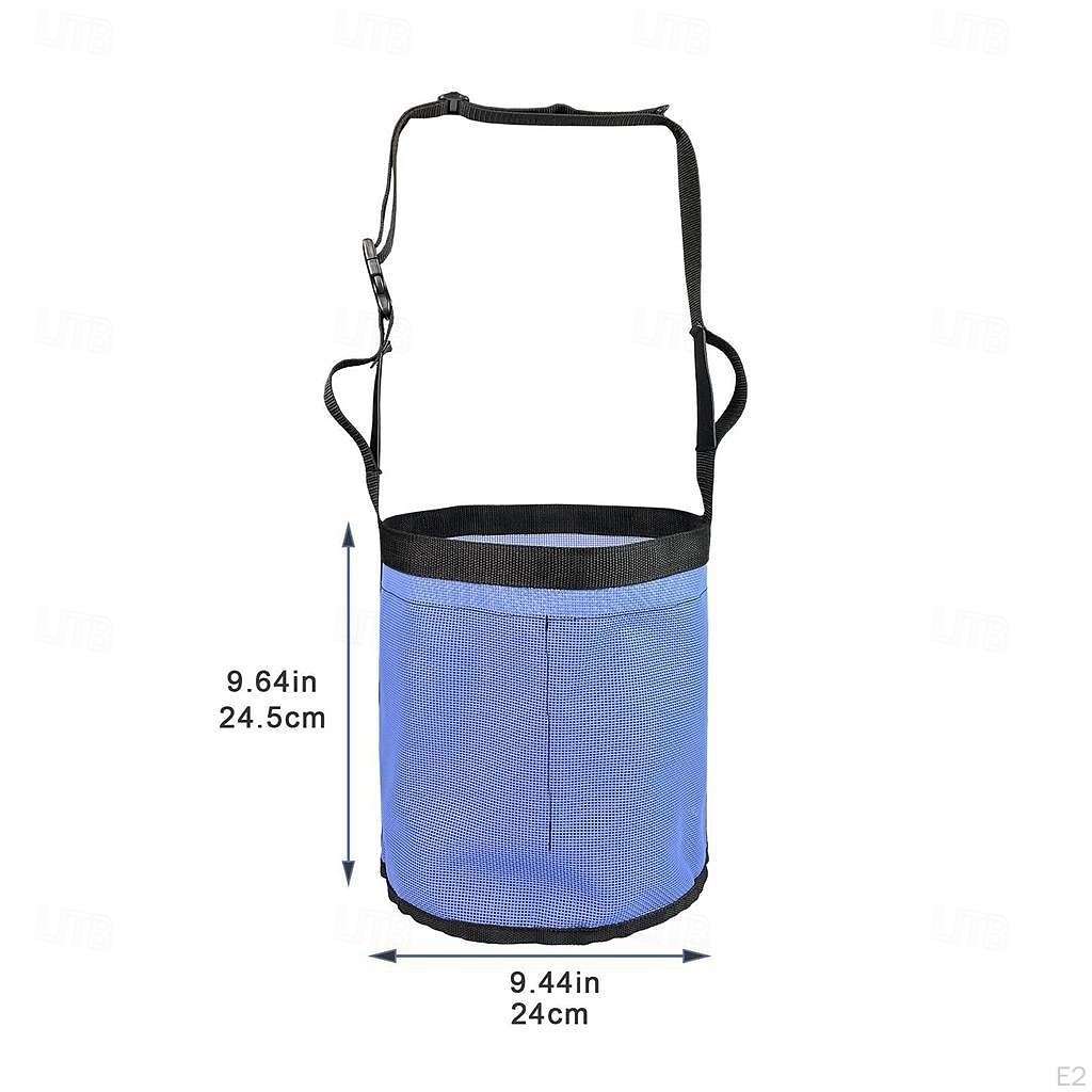 Saco de alimentação para cavalos, sacos de feno para grãos, alimentador de malha resistente para cavalos com alça ajustável, almofada de pescoço confortável, almofada nasal e focinheira inferior à de 2025 por $20.99 –P6