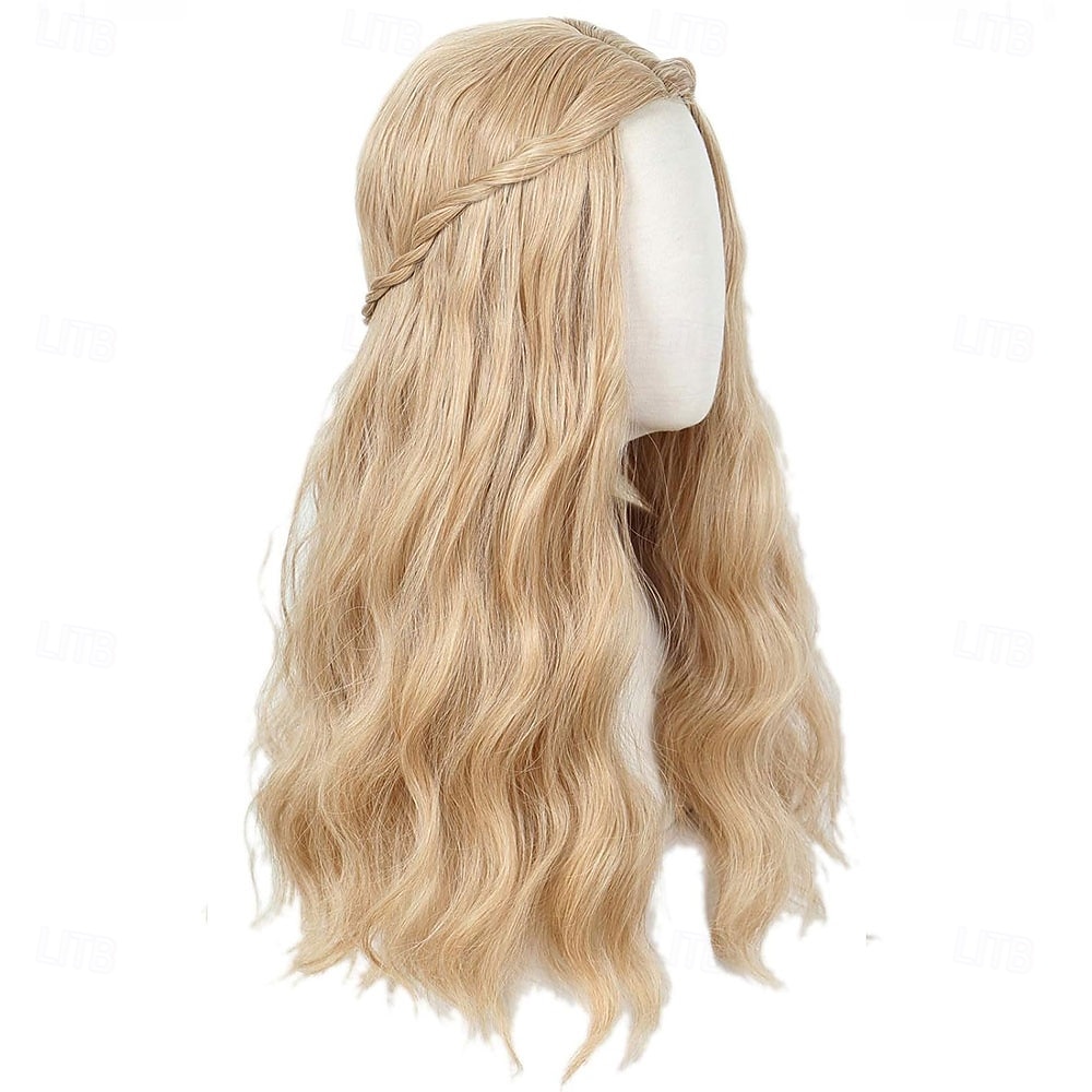 70-es évekbeli hosszú szőke hullámos hippi paróka halloween cosplay jelmez paróka nőknek partira 2025 - $27.99 –P6