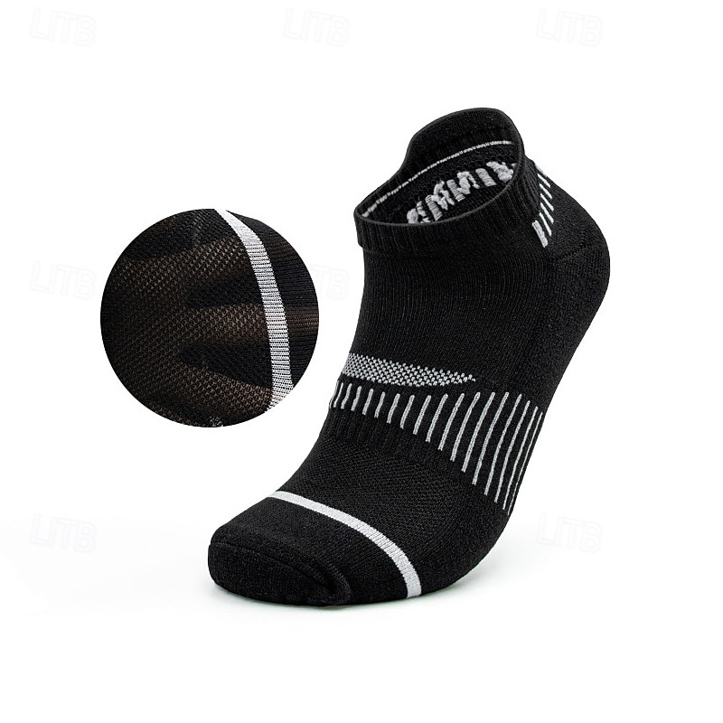 Herr 6 par Multipack Socka Löparstrumpor Vardagliga strumpor Svart Vit Färg Randig Semester Sport & Utomhus Dagligen Grundläggande Medium Vår Höst Mode Ledigt 2025 - $15.49 –P6