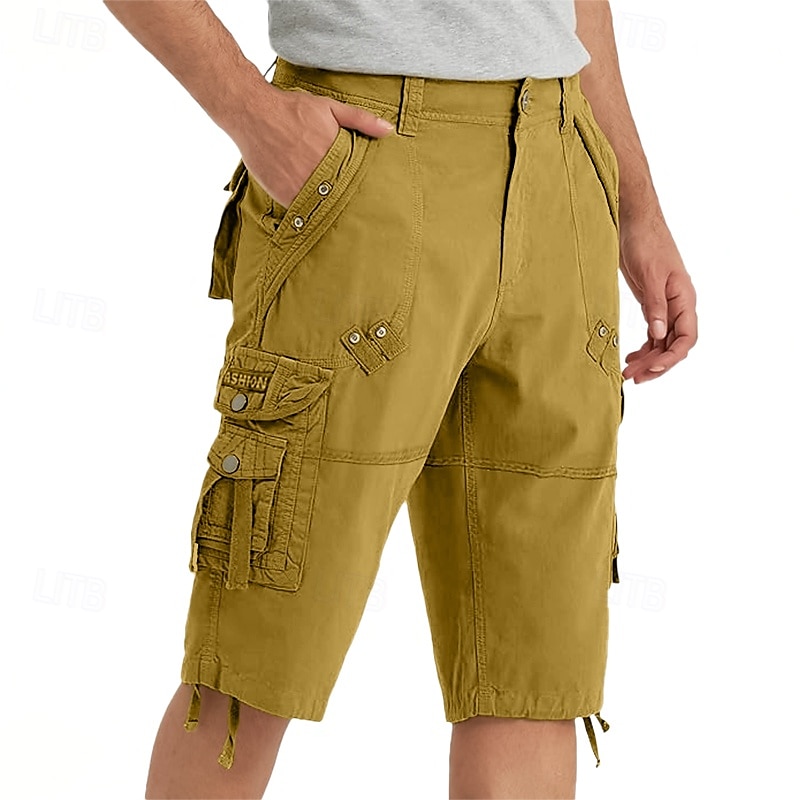 Férfi Capri Cargo rövidnadrág Outdoor Shorts Alkalmi rövidnadrág Planinarske kratke hlače Baggy rövidnadrág Többzsebes 8 Zseb Sima Nedvességelvezető Viselhető Borjú-hossz Szabadtéri Hétköznapi Napi 2025 - $33.99 –P4