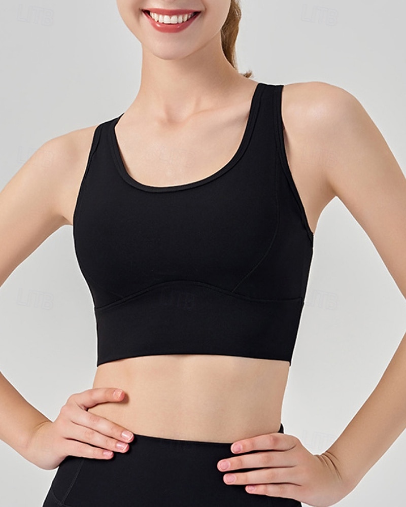 Per donna Reggiseno da tennis Senza Maniche Rete Traspirante Resistente agli urti Tennis Golf Corsa Il giro Tinta unita Nero Bianco Rosa Abbigliamento da tennis del 2025 a $19.19 –P12
