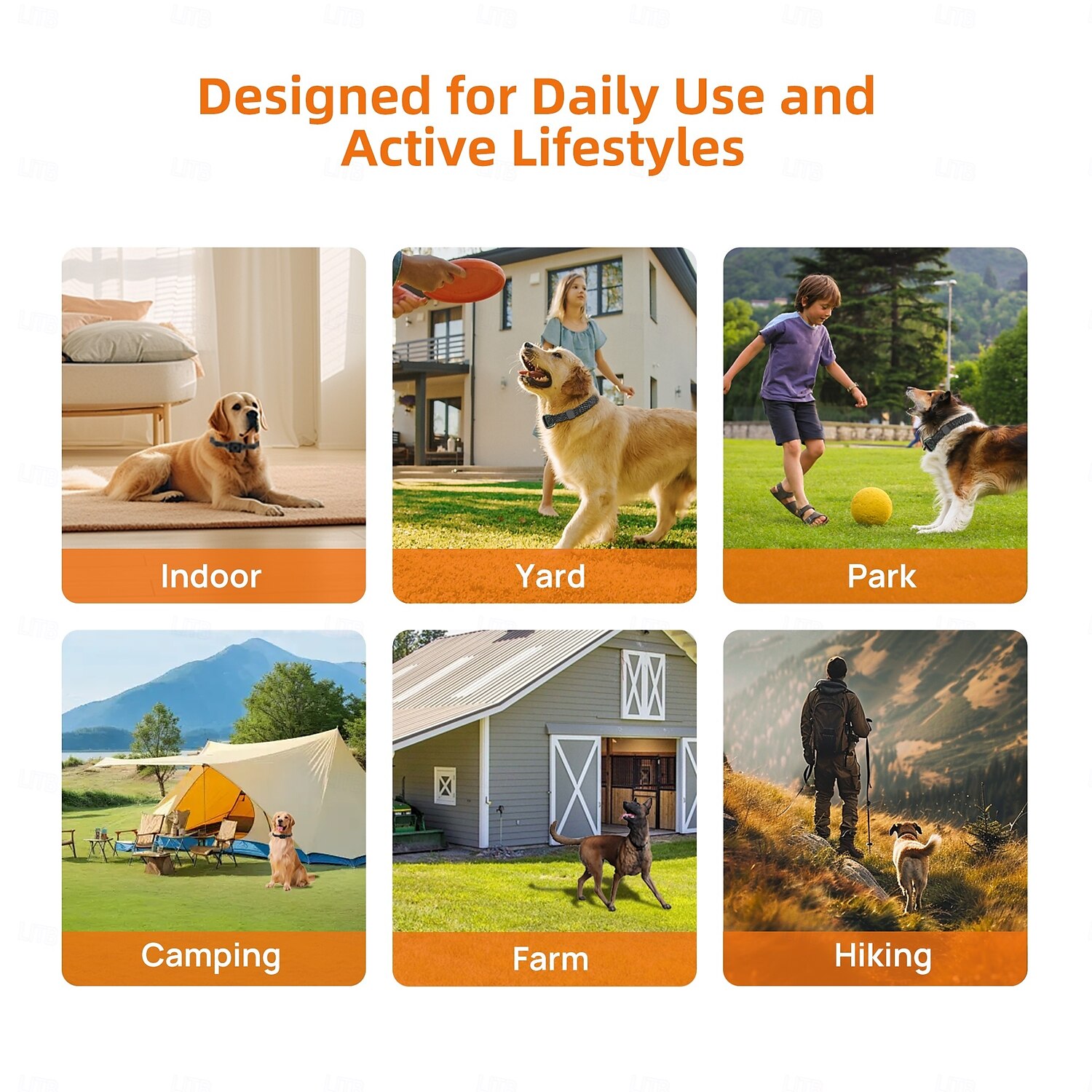 Trådløst gjerde for hundetrening, trådløst hundegjerde, 3 moduser, pipelyd, vibrasjon, vanntett, bærbar, trådløs, oppladbar, sikkerhet, nylon, abs+pc, elektroniske atferdshjelpemidler, 2025 - $106.99 –P10