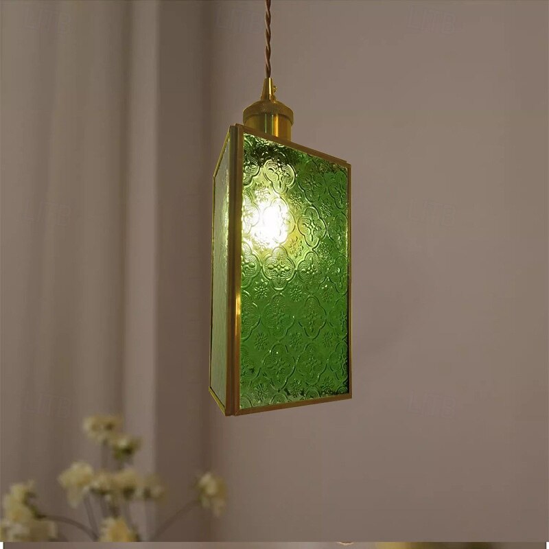 20 cm Design di Lanterna a Sospensione Forme Geometriche Lampada a sospensione Metallo Vetro Stile Artistico Stile Formale Stile Vintage Vintage Rustico 110-120V 220-240V del 2025 a $151.99 –P2