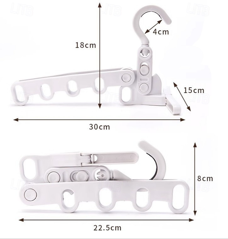 Foldable Hanger, Home Use Hanger, Travel Portable Storage, Five-Hole Foldable 2025 - $4.99 –P4
