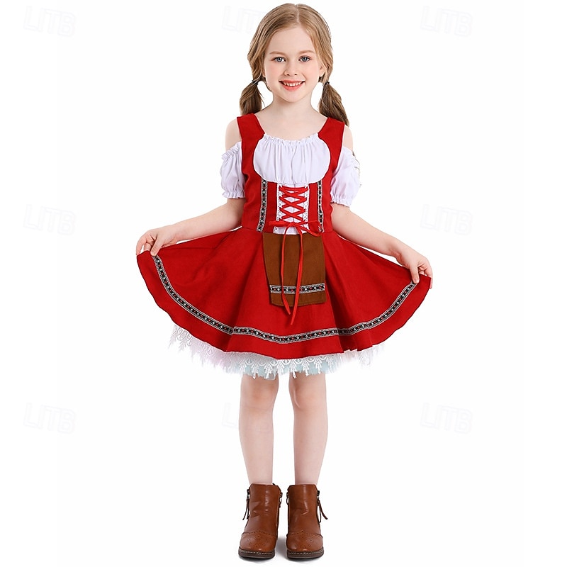 Oktoberfest Vestidos Falda acampanada Mucama bávaro Munich prados Chica Carnaval Festival de Cerveza Paño de estilo tradicional 2026 - $40.99 –P8