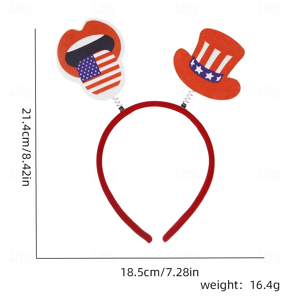 Patriotic Head Boppers Headband -Fourth 4th of July Party Accessories Favors Decorations 2026 - $3.49 –P12