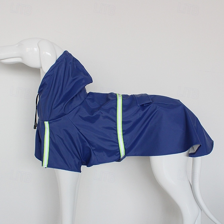 2025年 犬用レインコート、防水レインポンチョ、フード付き、高反射ペットレインジャケット、リーシュホール付き、小型、中型、大型犬用 コレクション – $18.49 –P13