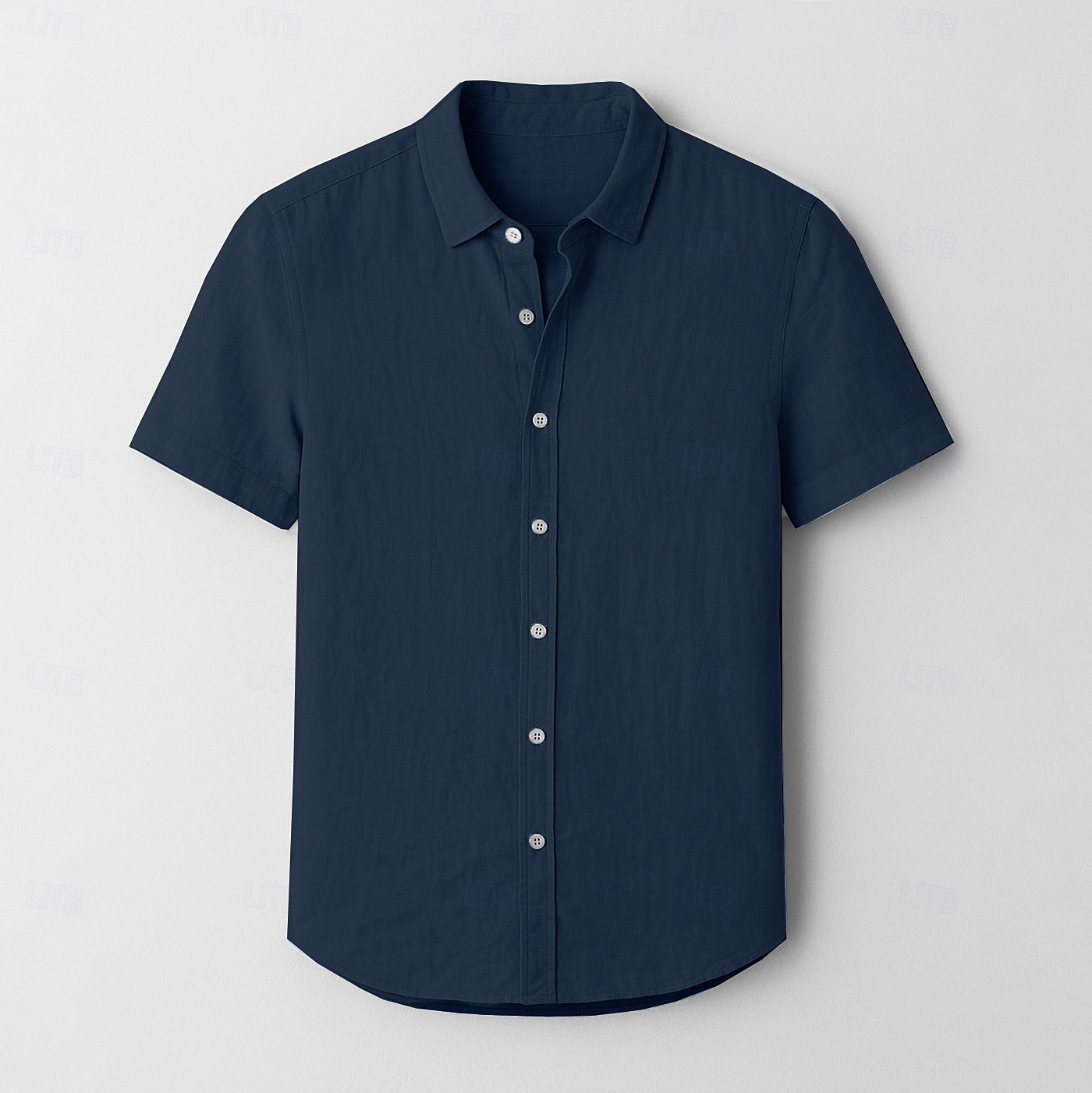 Men's 100% Linen Shirt Light Blue Light Yellow White Light Green Navy Blue Light Grey Short Sleeve Solid Color Shirt Collar School Formal Buttons Clothing Apparel Elegant Vacation Vintage Tropical 2025 - $40.99 –P8