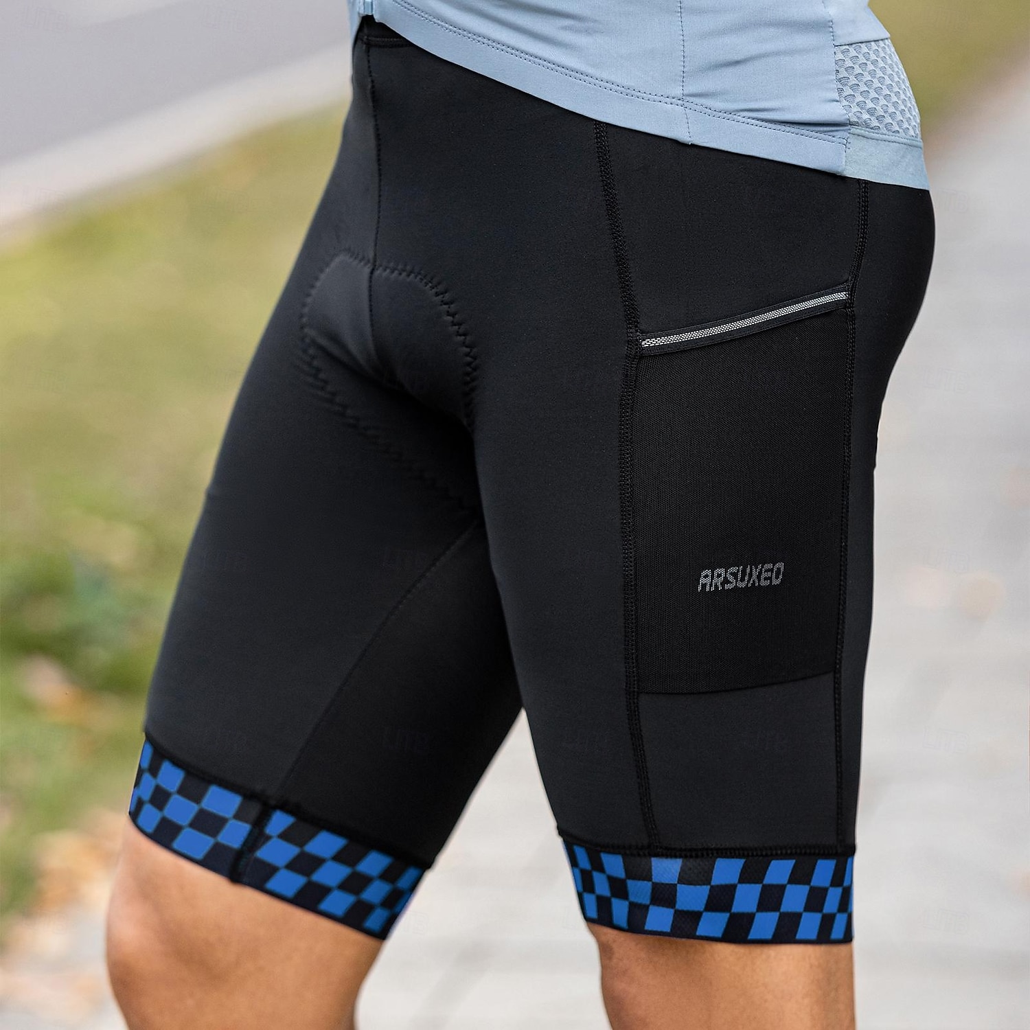 Arsuxeo Hombre Rayas Pantalones cortos de ciclismo de carretera Short interior ciclismo bicicleta Pantalones de Ciclismo Bicicleta Bermudas Mallas Leggings Moldeado al Cuerpo MTB Bicicleta Montaña 2026 - $33.99 –P18