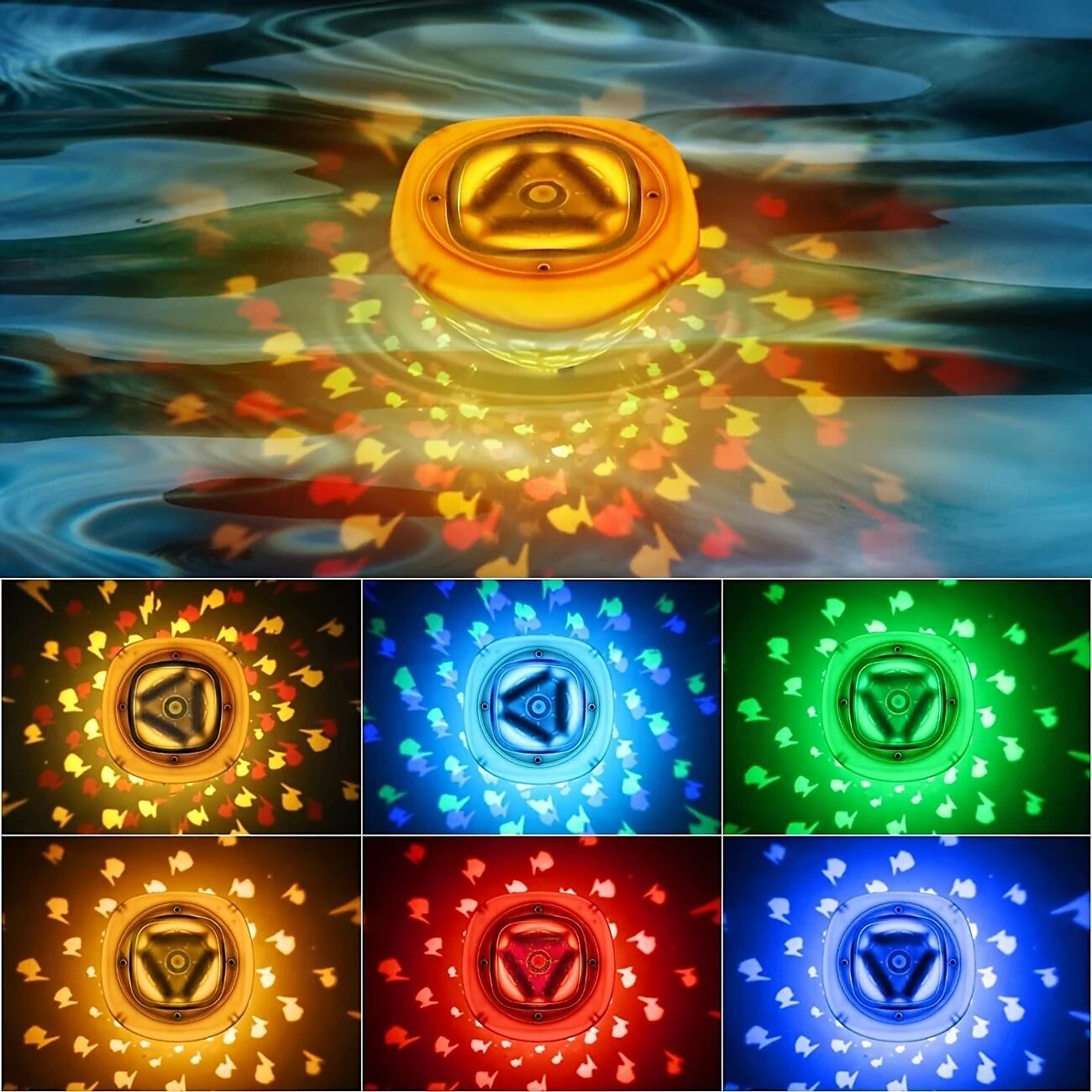 2 Pcs Underwater Lights Floating Bathtub Lights with Colorful Fish Pattern Pool Lights for Glowing Bath Toys Aquarium Holiday Party Decoration 2025 - $37.99 –P1