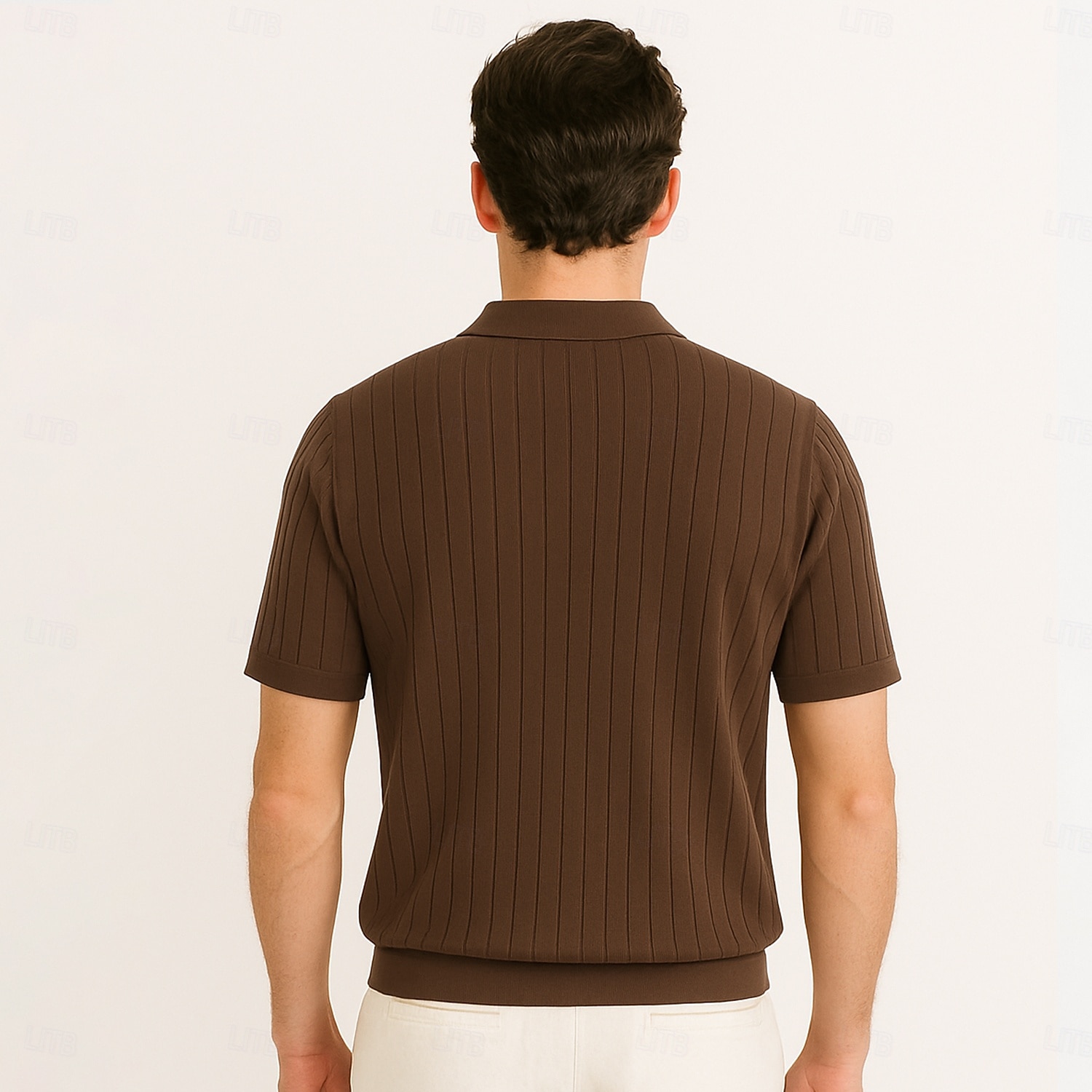 Per uomo Polo Maglione polo lavorato a maglia Affari Casuale Scollo a V Manica Corta Formale Tinta unica Novità Estate Tutte le stagioni Blu chiaro Cachi chiaro Nero Bianco Verde militare Caffè Polo del 2025 a $27.99 –P11