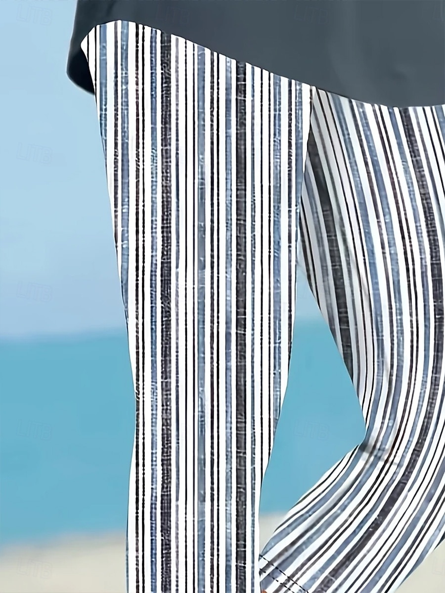 Mulheres Calças Capri Leggings Férias Vintage Moda Comprimento da panturrilha Cintura Alta Gráfico Poá Listrado Estampado Respirável Macio Com Stretch Ao ar livre Férias Rua Preto & Branco Cinzento de 2025 por $18.99 –P2