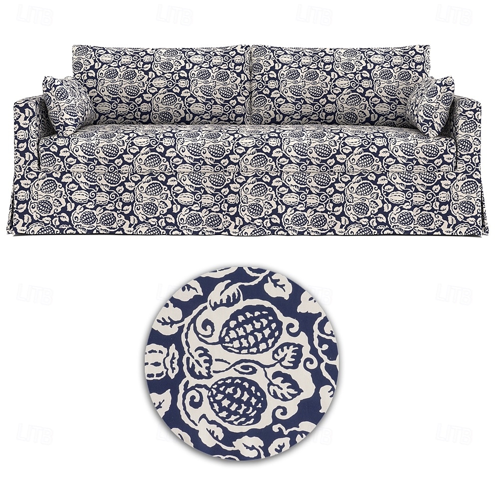 Sofabezug für Hyltarp-Sofa, gesteppt, floral, 100 % Baumwolle 2025 - $226.49 –P12