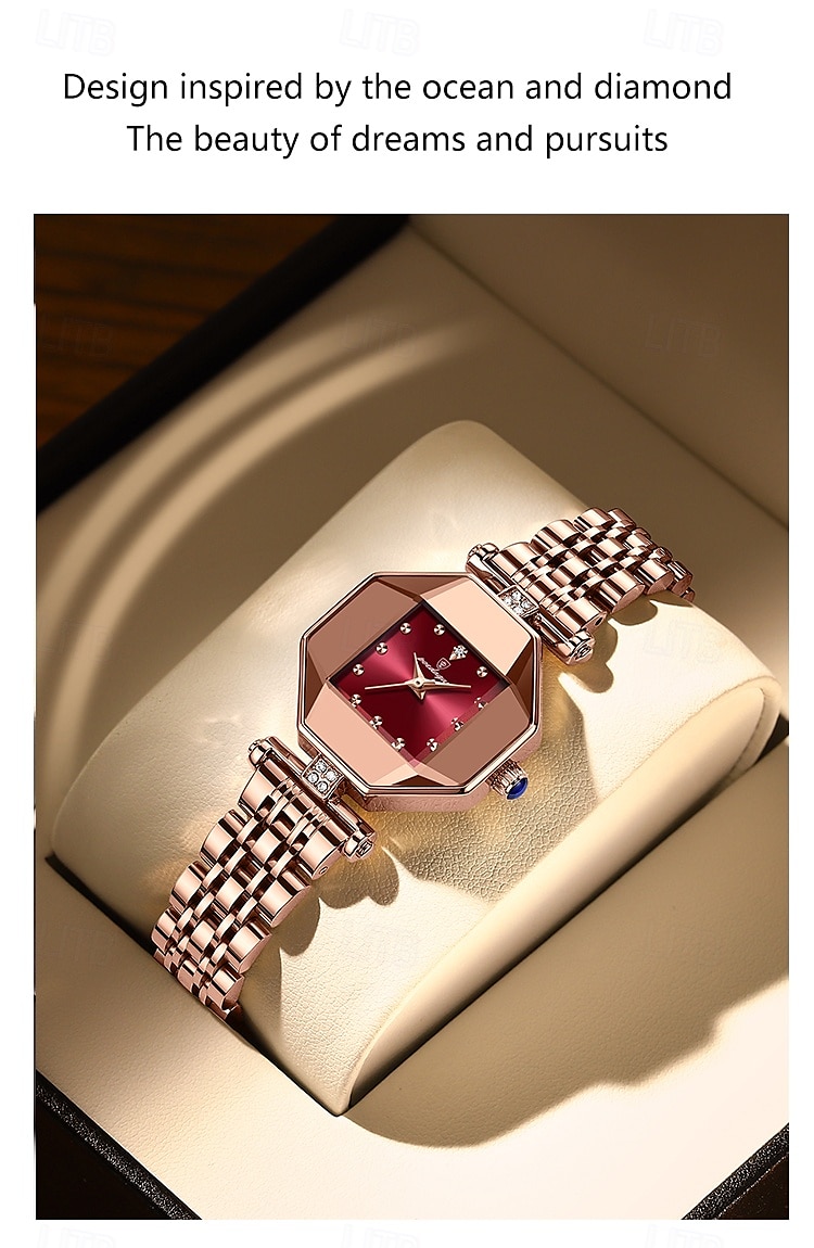 Women Quartz Watch Wrist Watch Retro Vintage Luxury Rhinestone Wristwatch Waterproof Stainless Steel Watch 2025 - $27.99 –P6
