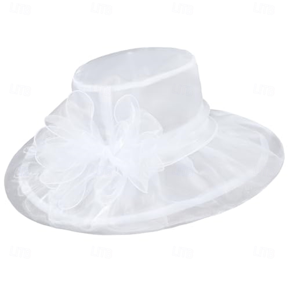 1950-tals Retro Vintage Derbyhatt Kyrkohatt Kentucky Derbyhatt Gentlewoman Noblewoman Kvinnors Derby Ascot Hästkapplöpning Festival Vuxenhatt Vår  Sommar 2026 - $31.99 –P4