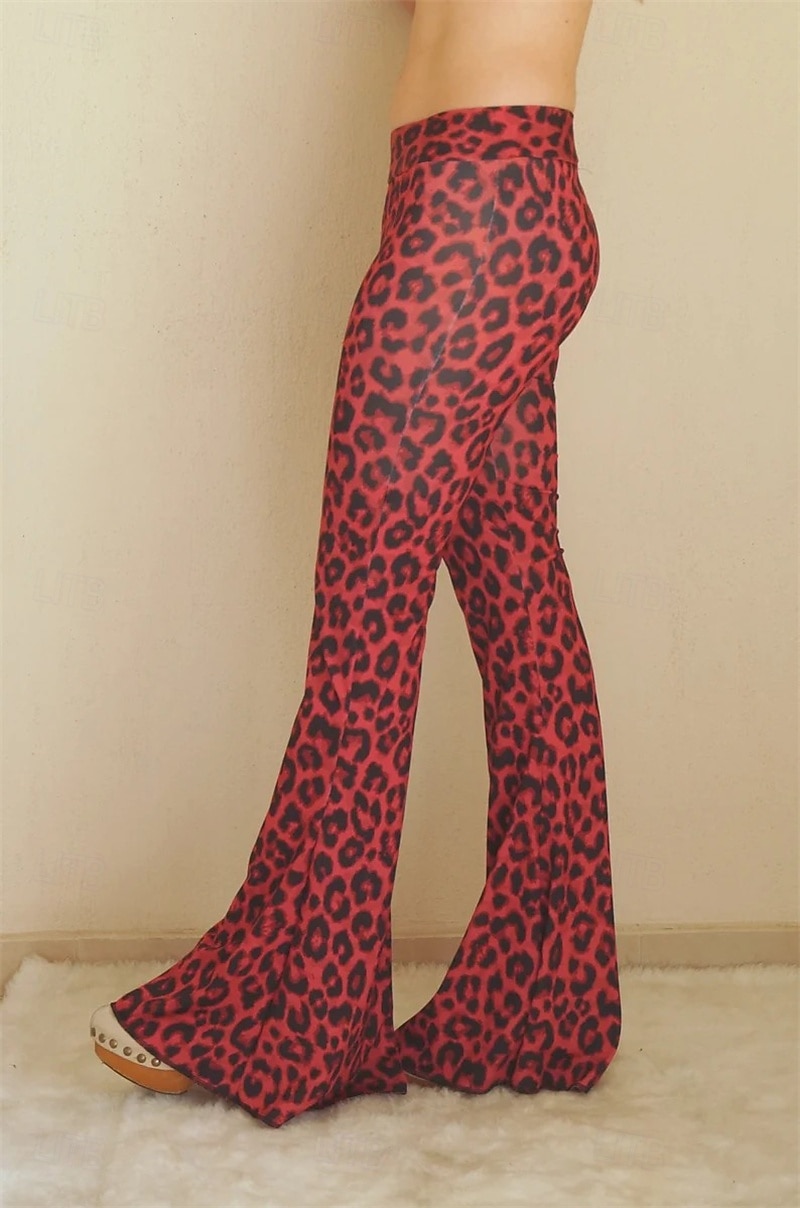 Retrò Vintage Boho Anni '70 Pantaloni a zampa d'elefante leggings svasati Pantaloni a zampa Hippie Disco Vita alta Tribale Costume Per donna Halloween Carnevale Vacanza Festival Musicale Festival del 2026 a $21.99 –P5