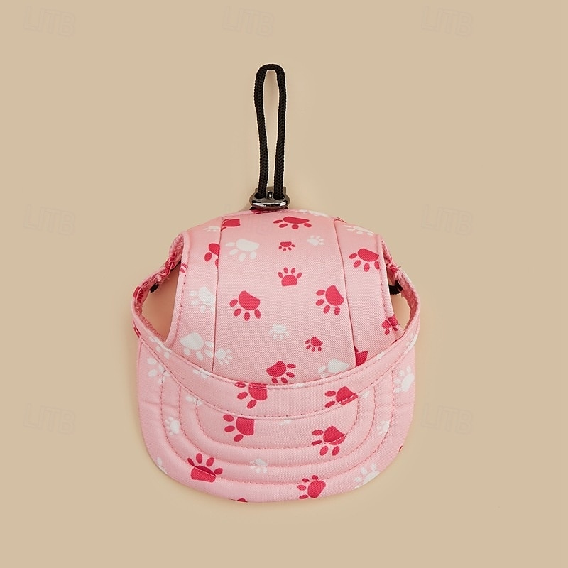 Gorra de béisbol para perro, visera playera de verano para perro y gato con agujeros para las orejas, tocado ajustable para cachorros 2025 - $15.49 –P7