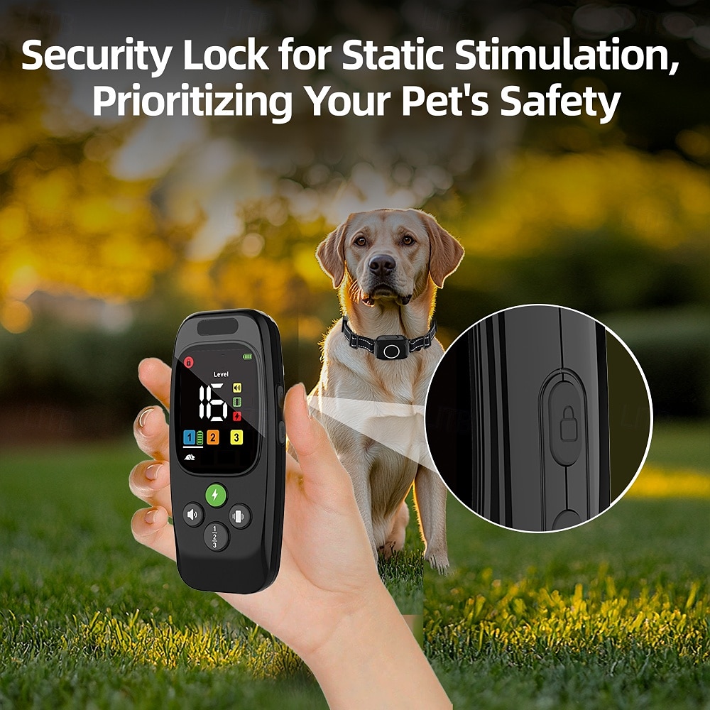 Dog Training Anti Bark Collar Shock Collar Anti Bark Device Shock Collar For Dogs With Remote Dog Barking Control Devices Remote Controlled New Design Dog Dog Pets Waterproof Trainer Adjustable 2025 - $80.99 –P1