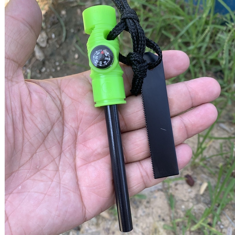 Kit accendifuoco portatile di alta qualità con selce e acciaio - strumento di sopravvivenza compatto e multiuso con barre di magnesio, spago esca per campeggio, escursionismo, EDC e situazioni di del 2025 a $7.99 –P3