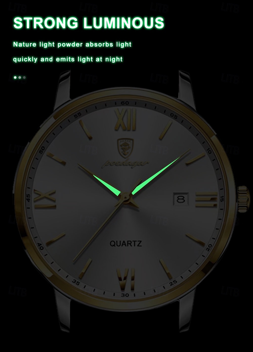 826 Men's Quartz Watch – Ultra-Thin Alloy Case, Leather Strap, Luminous Hands, Date Display, 30M Waterproof, Classic Business Style 2026 - $32.99 –P8