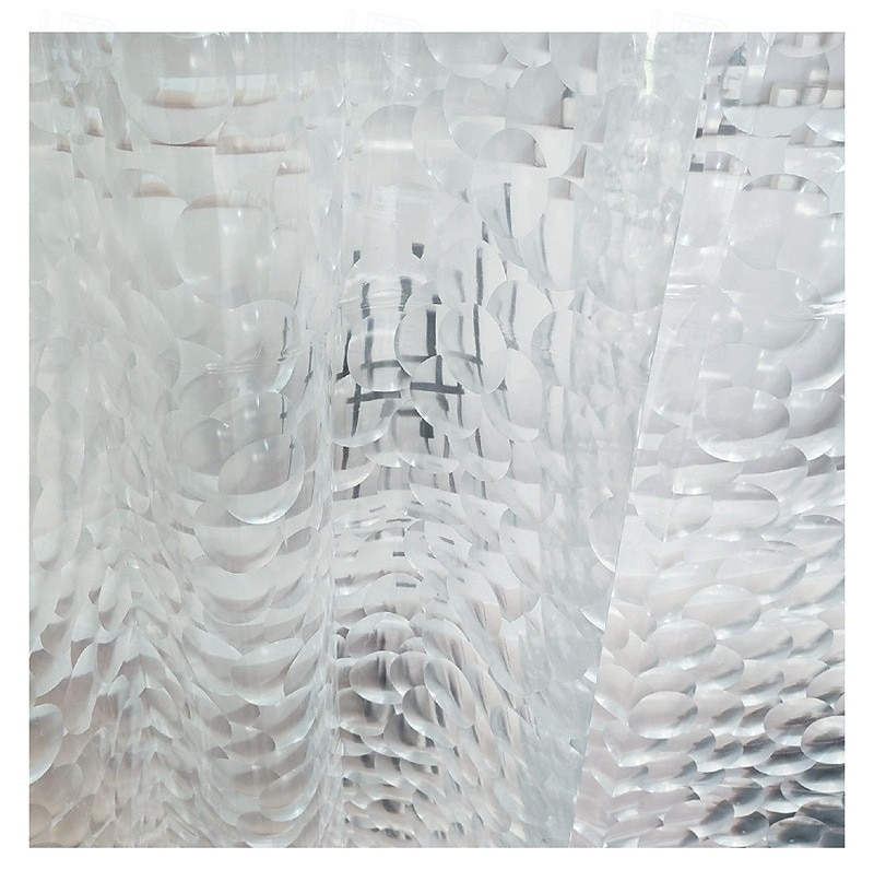 PEVA 8G Duschvorhang-Beschichtung 72x72 Zoll 3D klarer blauer Blasenschwerlast-Wasserschutz Duschvorhang-Beschichtung dicker Kunststoff-Duschvorhang für das Badezimmer 12 Haken 2025 - $12.49 –P5