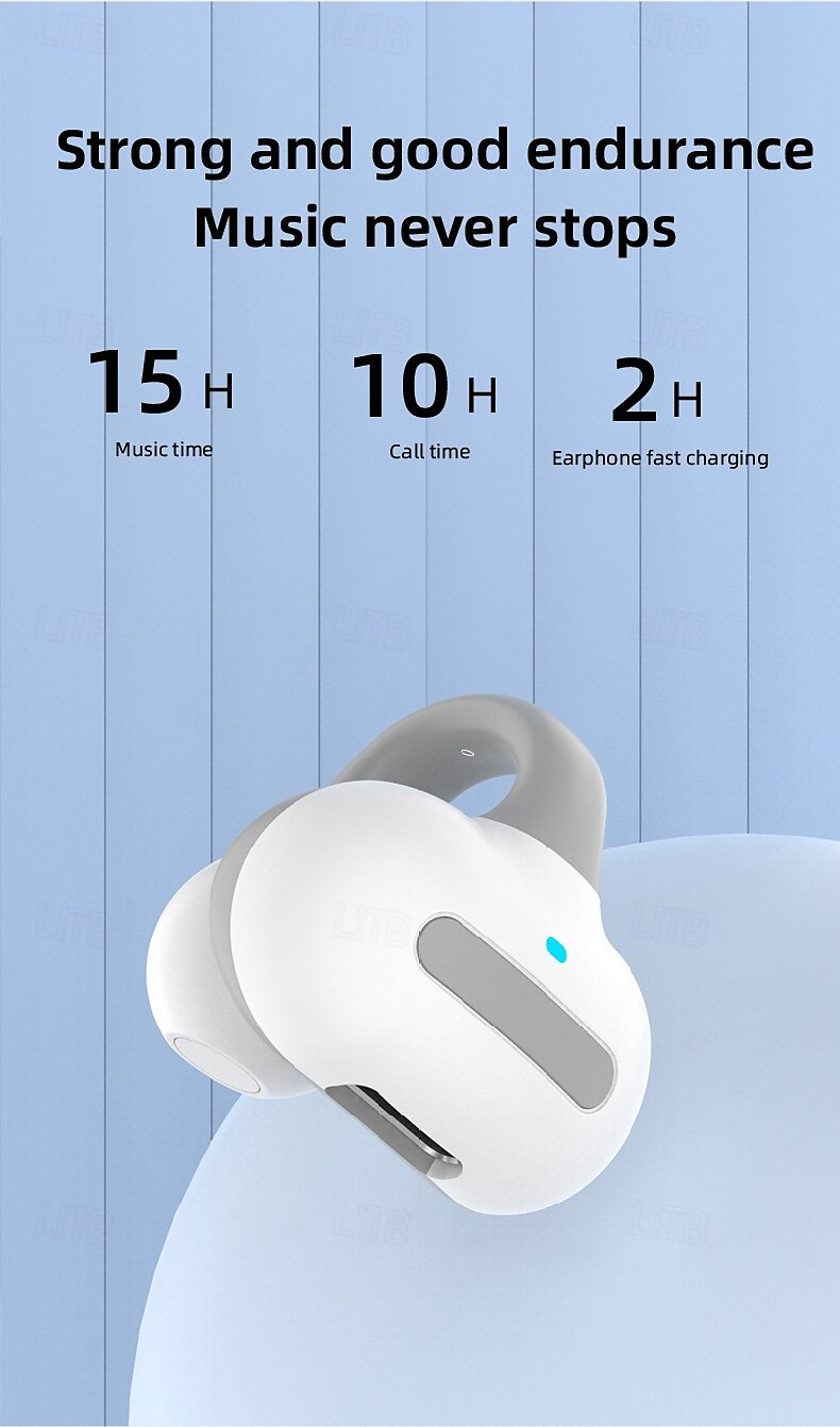 Ear Clip Bluetooth 5.0 Wireless Earbuds – Open Ear TWS Headphones with Mic, Ultra-Light, Sports Waterproof, Low Latency for Gaming, iOS/Android Compatible 2025 - $22.99 –P9