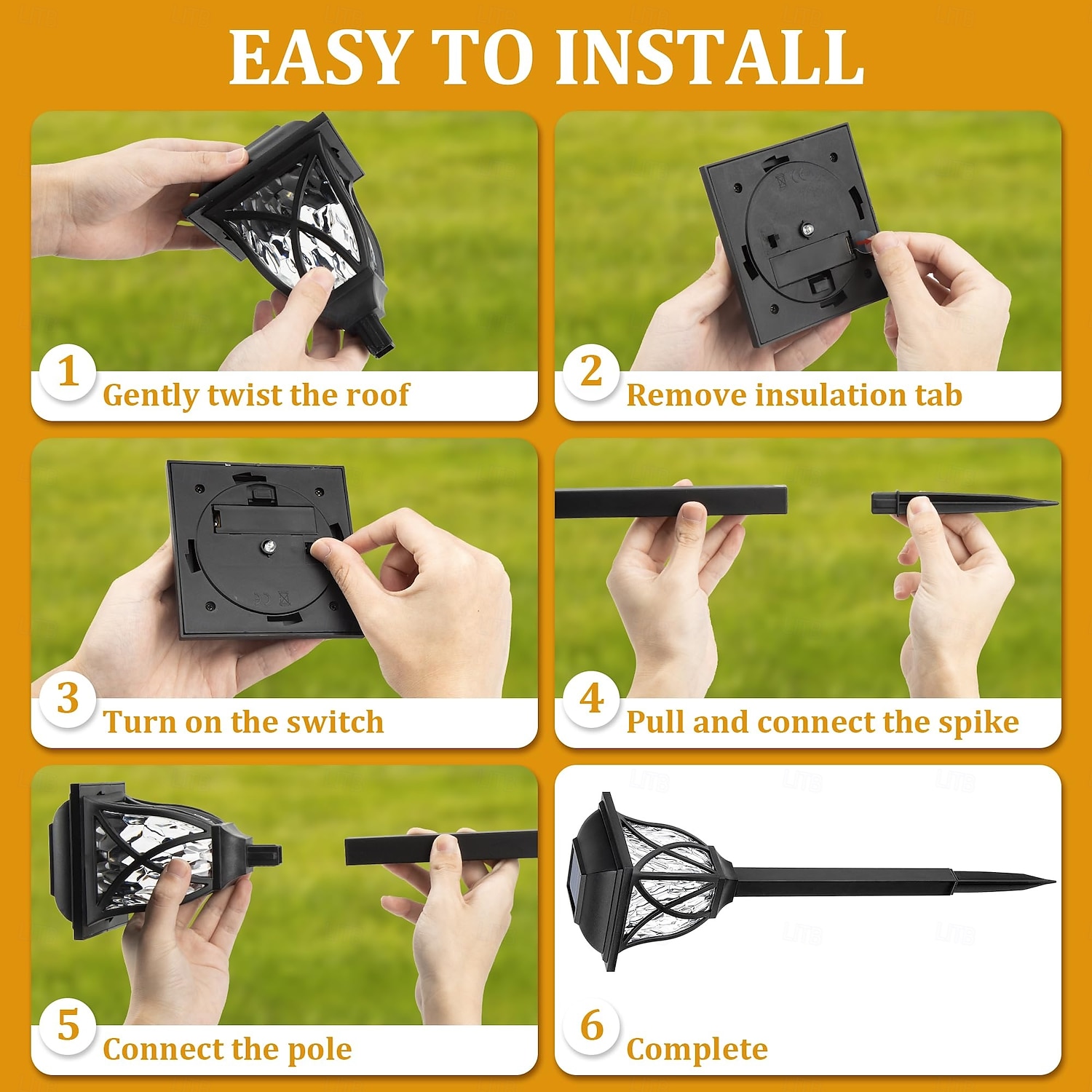 2 Pcs Outdoor Pathway Lights Solar Waterproof Floor Plug in Light Courtyard Garden Path Park Street Pool Villa Decorative Light Landscape Light Lighting 2025 - $14.99 –P4
