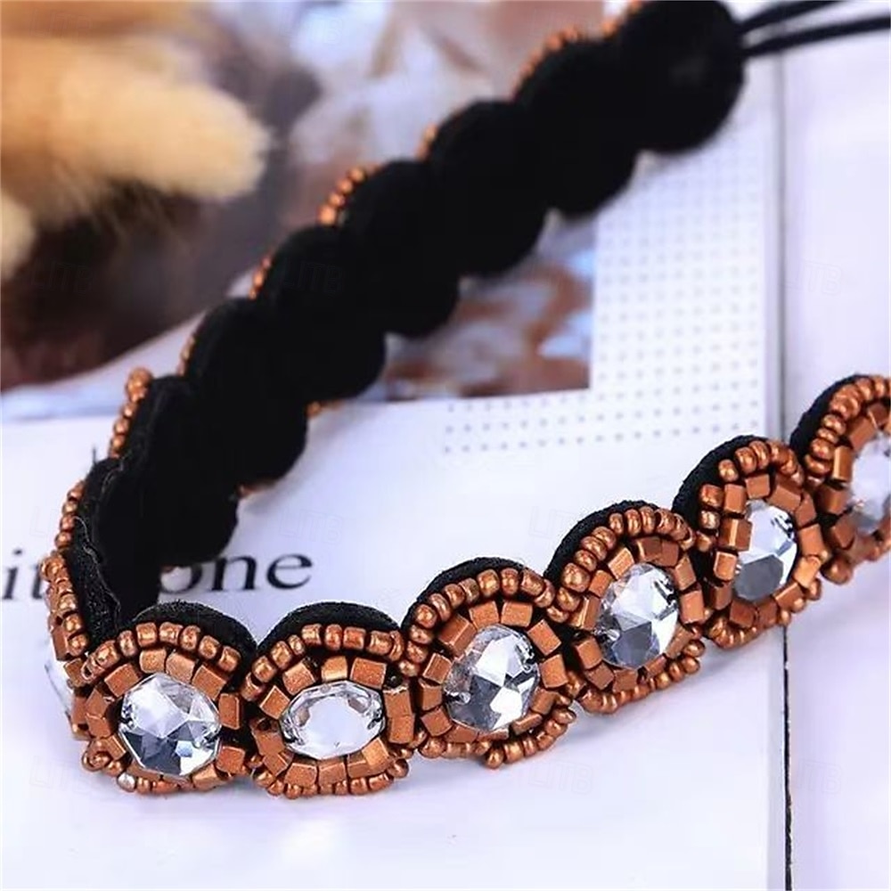 Fasce elastiche con perline e cristalli, per donne e ragazze del 2025 a $8.99 –P14