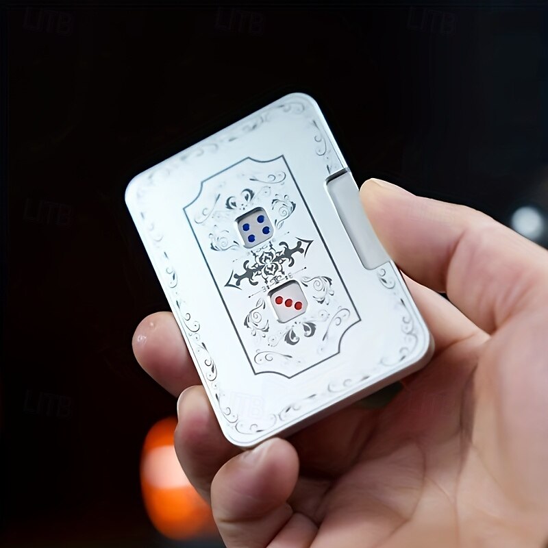 Lanciatore di dadi meccanici creativi, giocattoli antistress portatili con dadi meccanici, giostra di dadi a decompressione in alluminio, dadi da gioco creativi del 2025 a $33.99 –P5