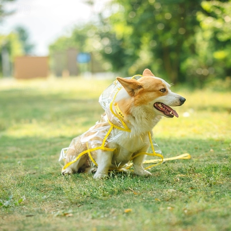 2025年 ペット犬用レインコート防水ジャケット犬用レインポンチョポータブルレインコート通気性軽量通気性軽量小型中型犬に適しています コレクション – $25.99 –P5