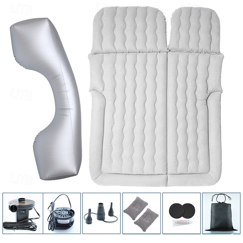 Portable SUV Travel Air Mattress Cushion Inflatable Car Bed Mattress Car Camping Mattress with 2 Pillows Outdoor Camping Cushion 2025 - $79.99 –P11