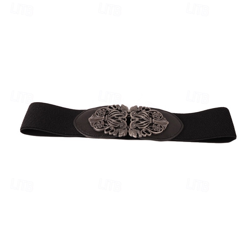 Dame Belte PU Svart Rød Kamel Beige Midjebelte Ferie Te Fest Blomstret 2026 - $16.49 –P8