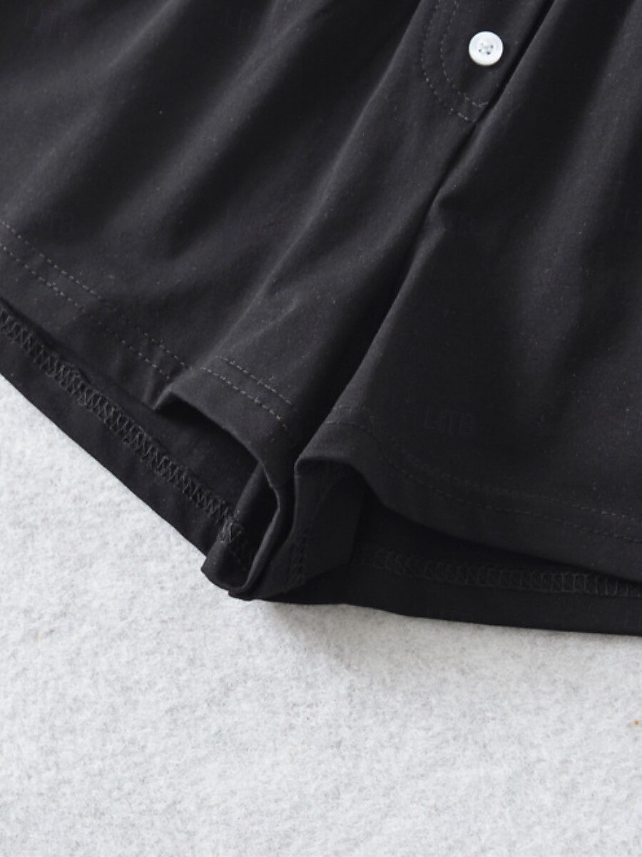 Dámské šortky Jednobarevné Chinos Módní Casual Athleisure Krátké Střední pas Hladké Elastický pás Pohodlné Měkké Komfortní Elastické Venku Ulice Světle šedá Černá Bílá Modrá Léto Volný střih 2025 - $15.99 –P5