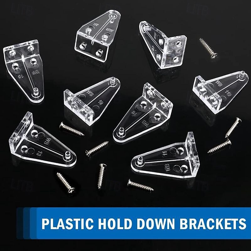 12 Pieces 1 Inch Hold Down Brackets Clear Plastic Hooks Blind Holder Replacements for 1 Inch Mini Horizontal Blinds Shades Windows Doors 2025 - $9.49 –P4