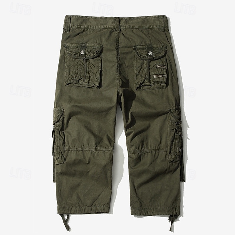 Férfi Capri Cargo rövidnadrág Outdoor Shorts Alkalmi rövidnadrág Planinarske kratke hlače Baggy rövidnadrág Többzsebes 8 Zseb Sima Nedvességelvezető Viselhető Borjú-hossz Szabadtéri Hétköznapi Napi 2025 - $33.99 –P9