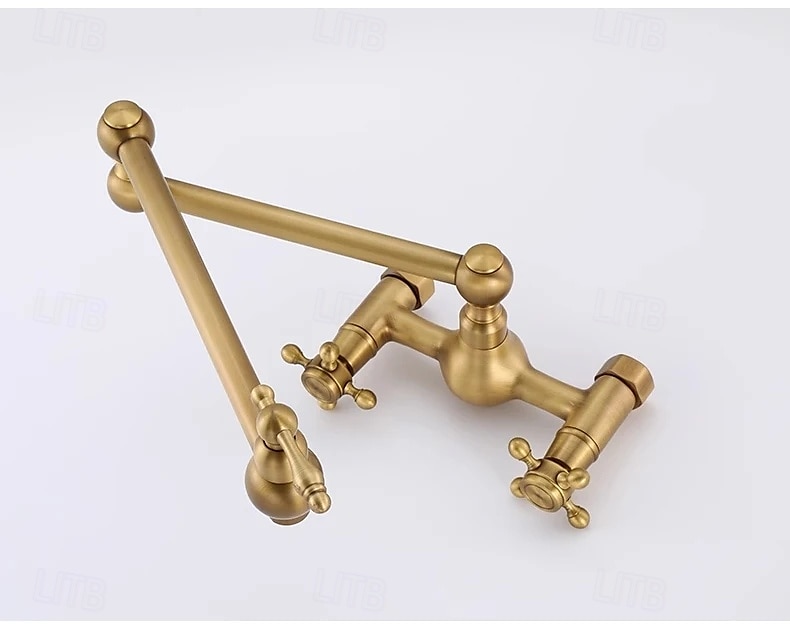 Bathroom Sink Faucet - Wall Mount Electroplated Centerset Single Handle Two HolesBath Taps 2025 - $210.59 –P4