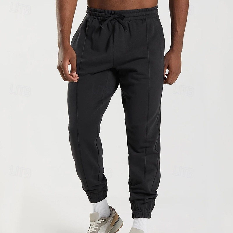 Herren Jogginghose Hose Kordelzug Tasche Elastischer Bund Einfach Komfort Atmungsaktiv Täglich Outdoor Ferien Urlaub Mode Blau Schwarz Mikroelastisch 2026 - $22.99 –P9