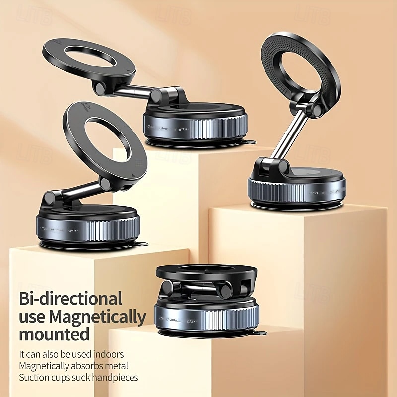 Universal Vacuum Magnetic Car Phone Holder – Strong Suction, Multi-Angle, No Damage, for iPhone Magesafe 2026 - $23.99 –P9