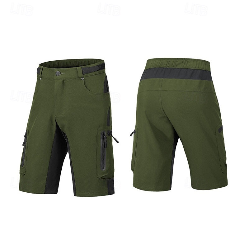 Homens Shorts táticos Bermuda Cargo Calção Shorts de Trilha Bolso Com Zíper Bolso multi Bloco de cor Conforto Vestível Comprimento do joelho Ao ar livre Esporte Diário Moda Casual Preto Azul Marinho de 2025 por $45.99 –P3