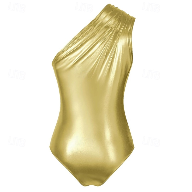 Retro Vintage 1980er Rave One Piece Bodysuits Disco Kostüm Damen Halloween Karneval Musikfestival Pride Parade Pride-Monat Erwachsene Trikot / Einteiler Sommer 2025 - $25.99 –P4