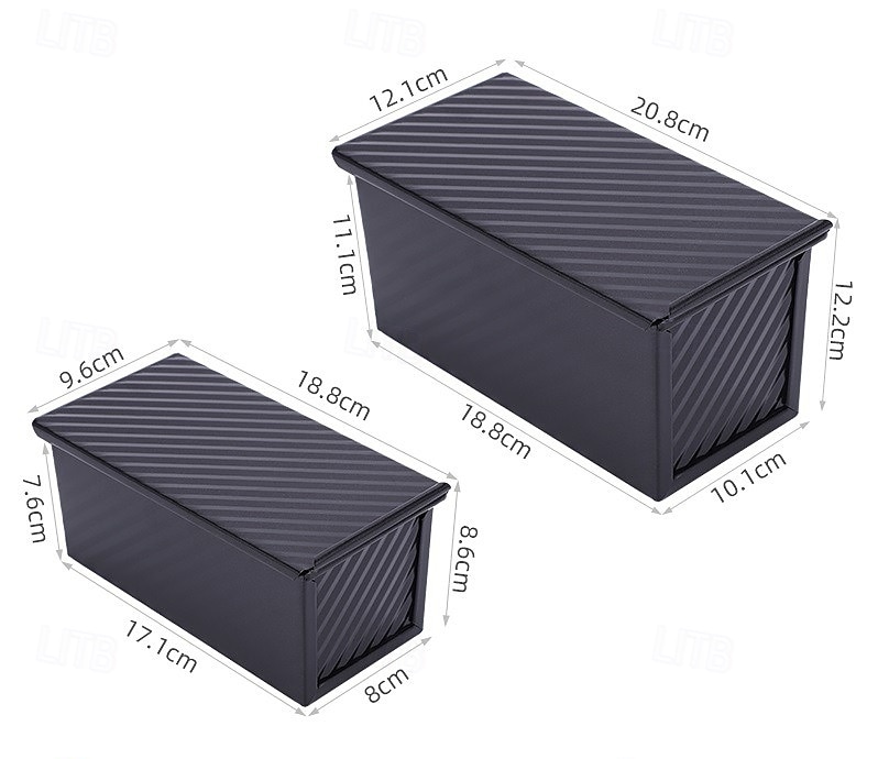 2-pack Pullman brödformar med lock, brödform, non-stick, lättåtkomlig brödform för bakning av hembakat bröd 2025 - $20.99 –P2