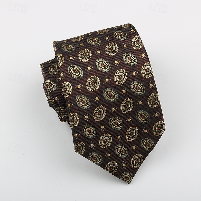 Herr Slipsar Mode Affär Jacquard Geometrisk Bröllopsfest Dagliga kläder 2025 - $5.99 –P9
