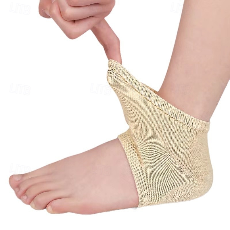 3 paia di calzini idratanti in gel per talloni da donna e da uomo, calzini protettivi in silicone per la notte per talloni secchi e screpolati, calzini da notte invisibili per la cura dei talloni del 2025 a $10.99 –P8