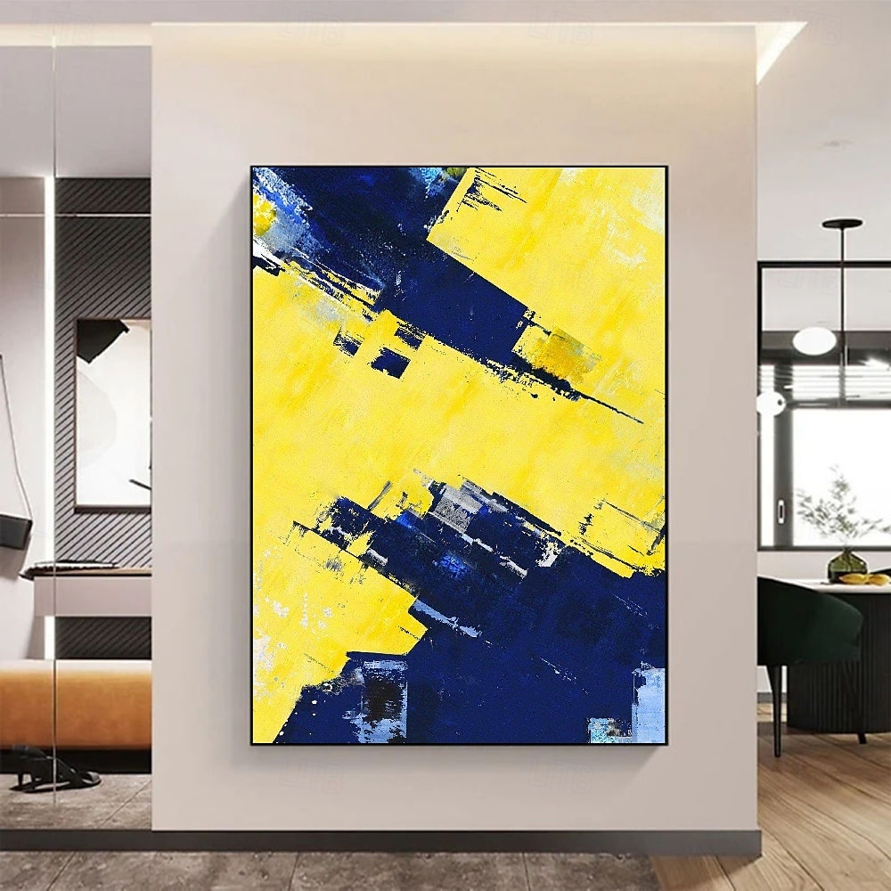 pintura a óleo amarela abstrata pintura a óleo feita à mão abstrata vórtice dourado pintura a óleo abstrata com textura artesanal pintada à mão impasto colisão pronta para galeria moldura flutuante de 2025 por $75.99 –P5