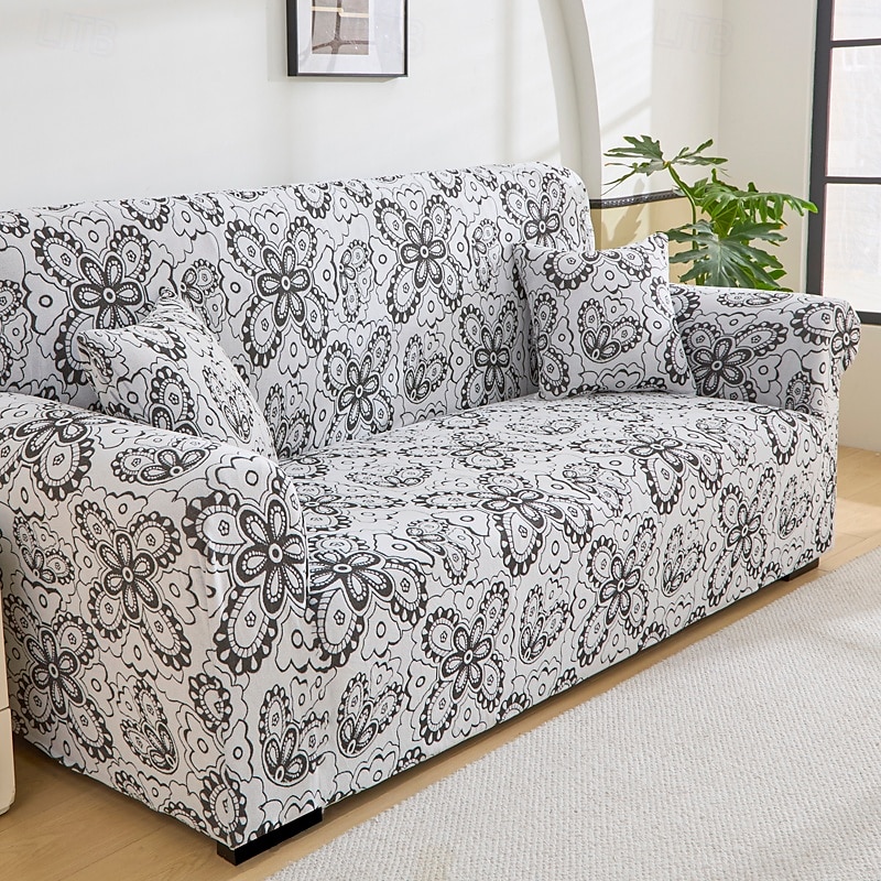 Capa de sofá em tecido jacquard elástico, capa de sofá secional em formato de L, capa de canto para sala de estar, 1/2/3/4 lugares de 2025 por $37.99 –P8