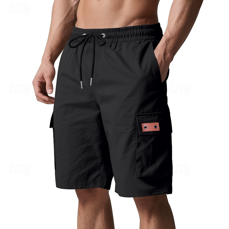 Per uomo Pantaloncini cargo Shorts Pantaloncini Estivi Coulisse Elastico in vita Multi-tasche Semplice Comodità Indossabile Lunghezza al ginocchio All'aperto Sport Quotidiano Moda Casual Nero Giallo del 2025 a $17.99 –P20