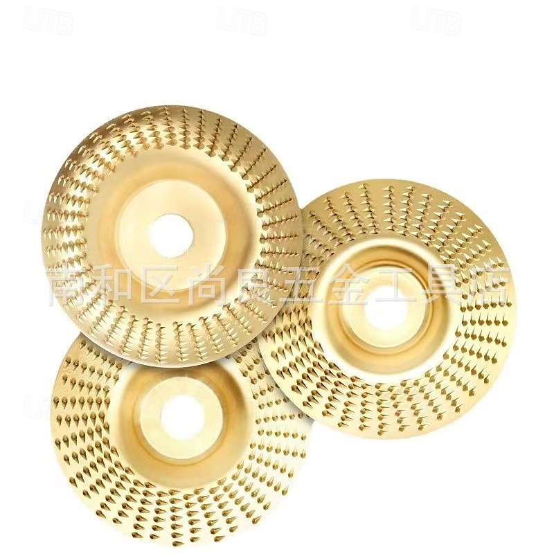 Set di 3 dischi per intaglio del legno per smerigliatrice angolare da 4" o 4 1/2" con albero da 5/8", disco per smerigliatura per il taglio del legno, accessori per mole da taglio per smerigliatrice. del 2025 a $14.99 –P1